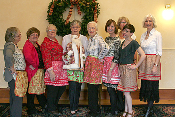 Some of our Santa's Helpers during the 2014 tea
