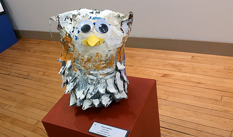 First Place - K & Under: Clancy Goebele, "Snowy the Owl"
