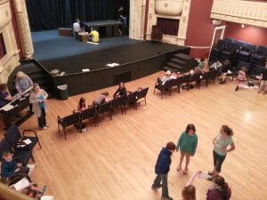 Mornings come early in the theatre!