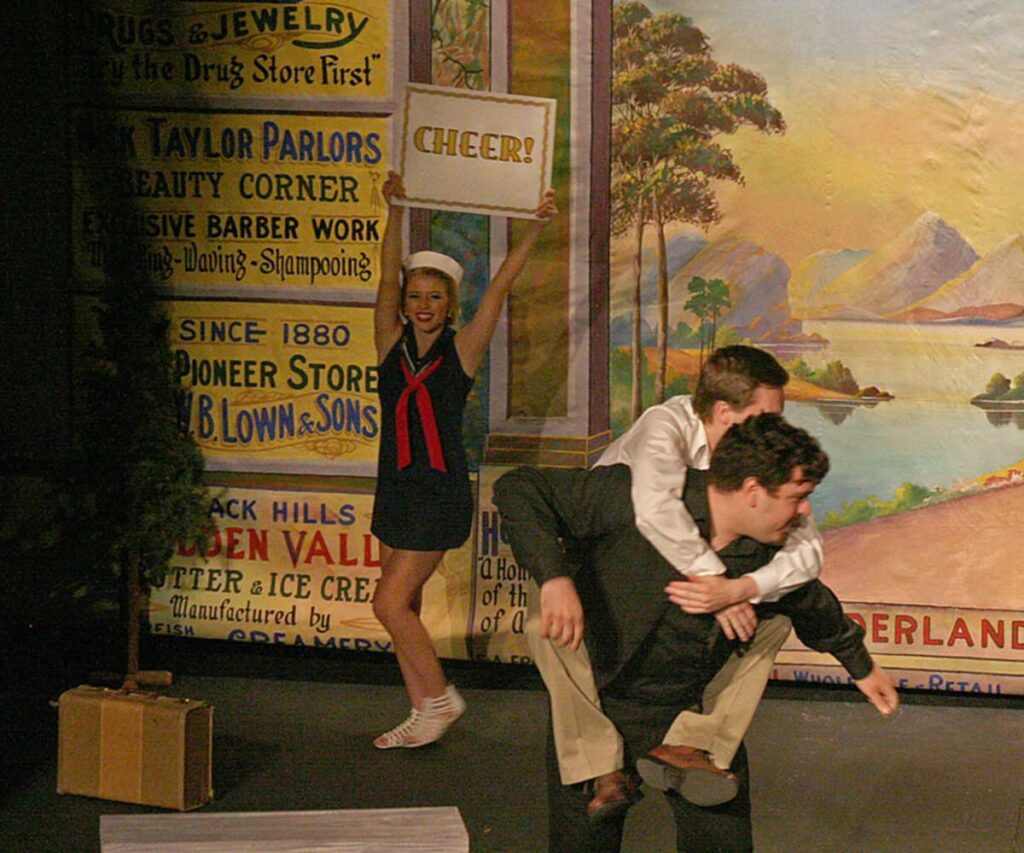 My hero! Gary subdues Walter Cobblebaum aka Villain (Matt Adair).