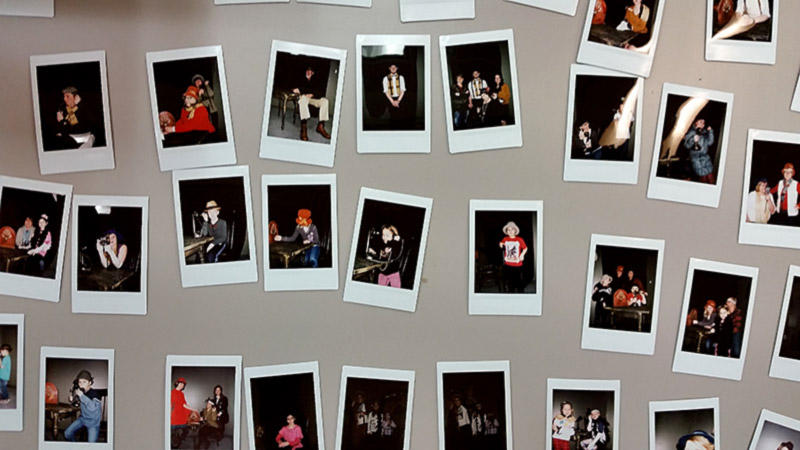 An array of polaroid shots from the day.