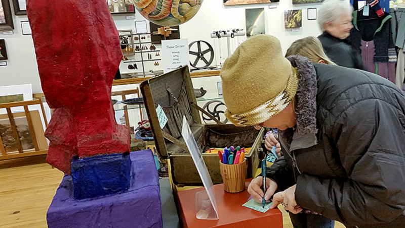 Come in and be part of this art project.