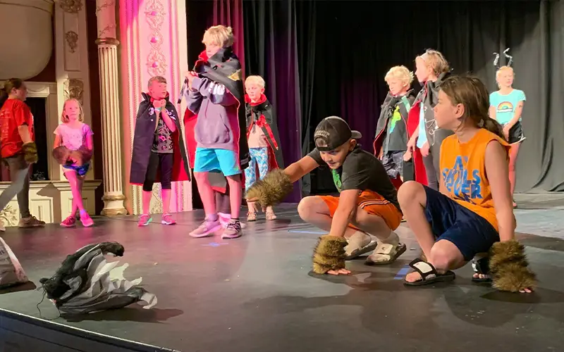 kids theater on Matthews Opera stage