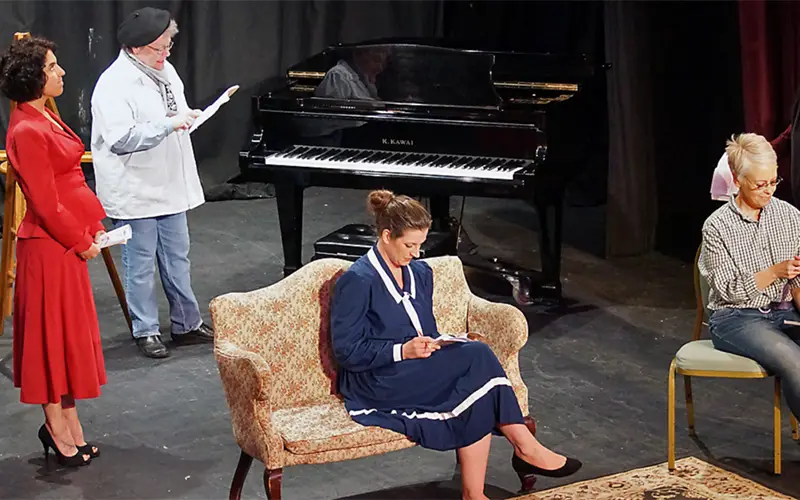 actors on stage