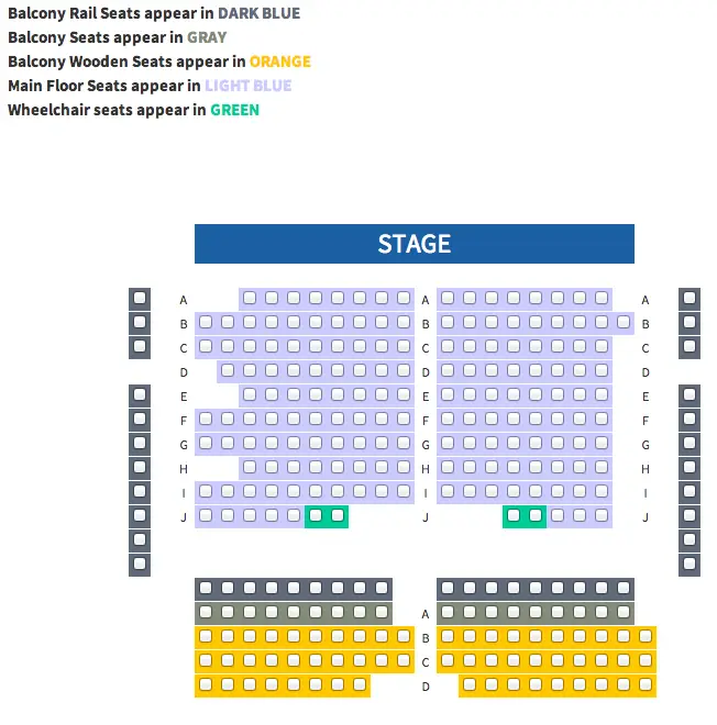 Matthews Opera House theater seating chart